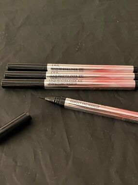 DHC Liquid Eyeliner Perfect Pro Makeup Pens - Set of 4 - BLACK.  Made in Japan.